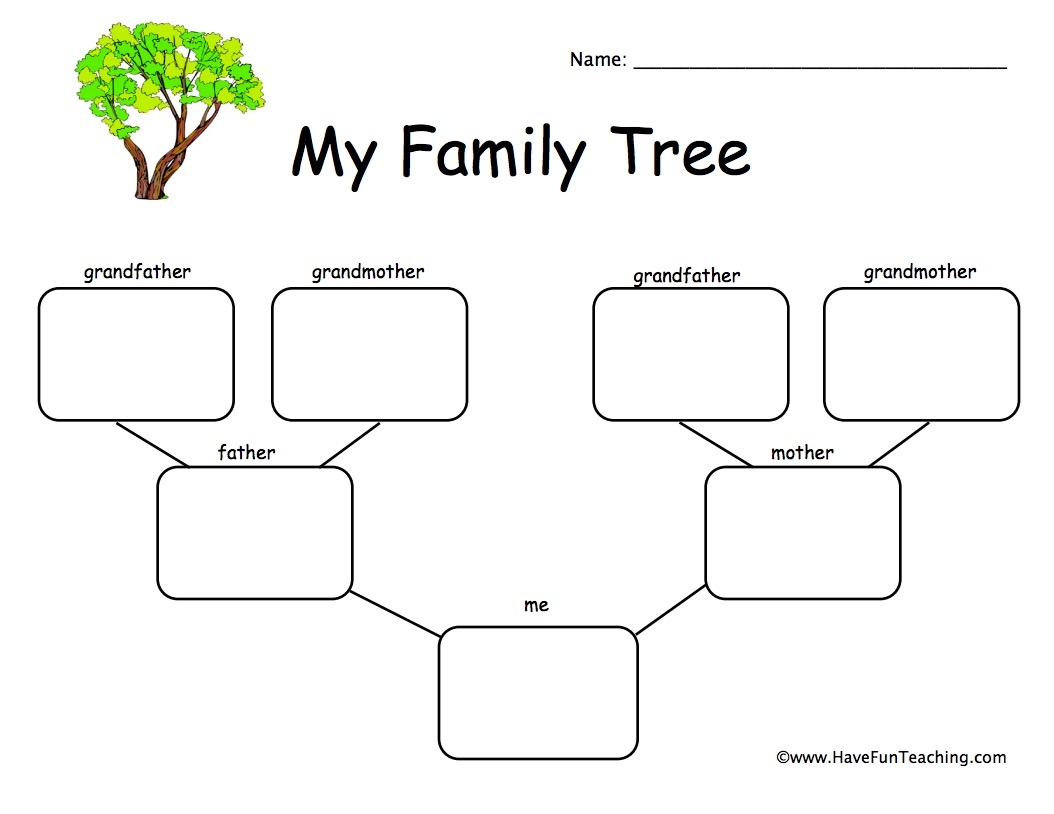 4 Free Family Tree Templates For Genealogy Craft Or School Projects