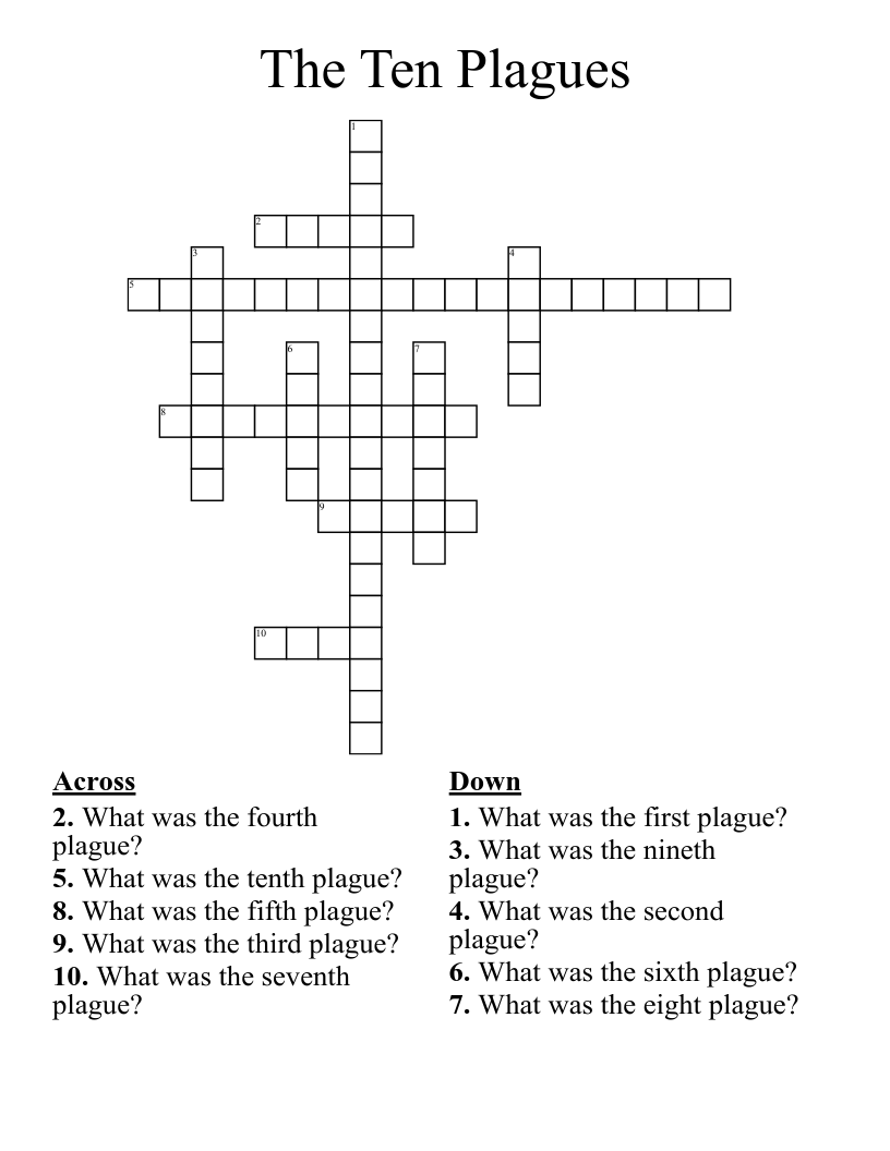 10 Plagues Match It Worksheet WordMint 10 Plagues Match It Worksheet WordMint