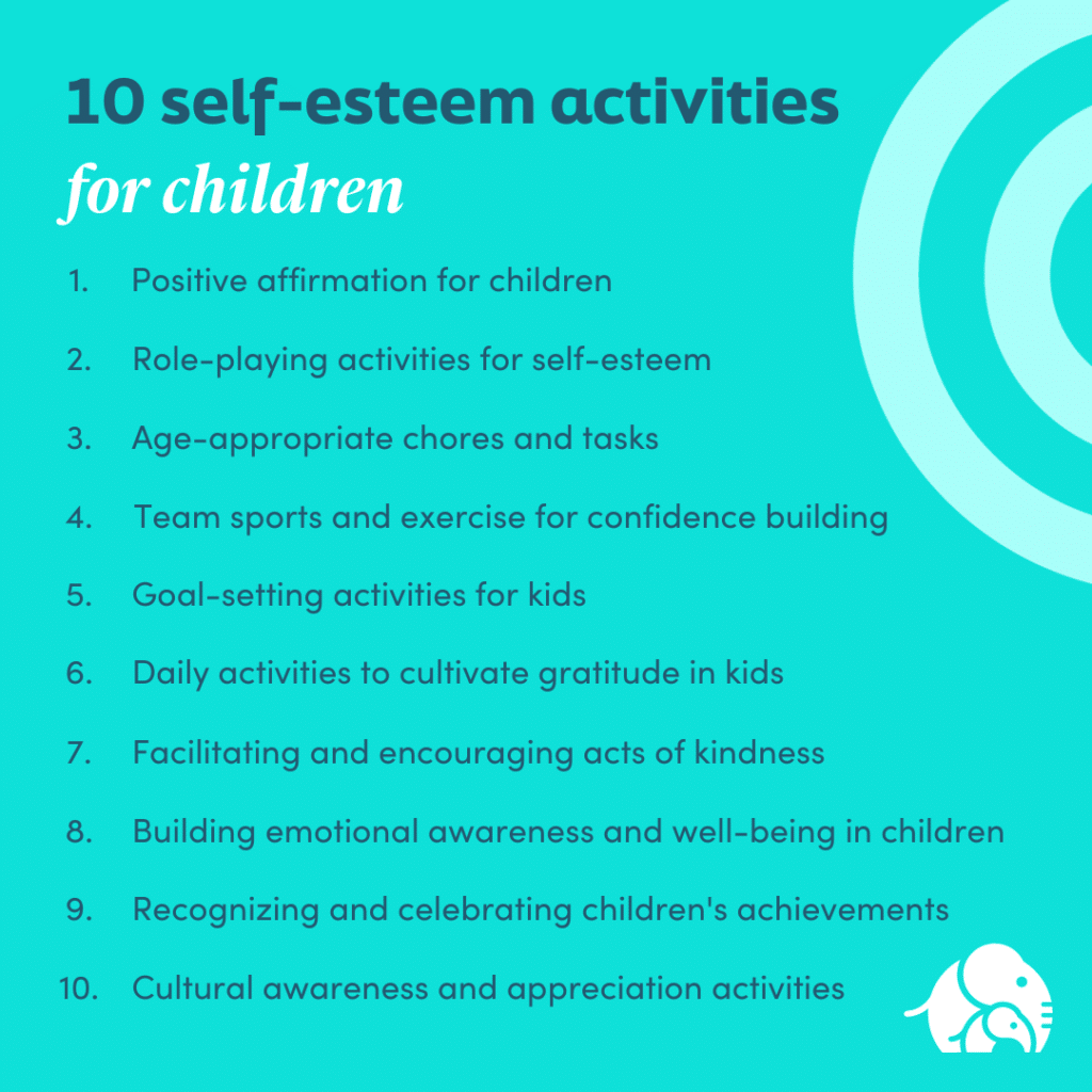 10 Self Esteem Activities For Children Ellie