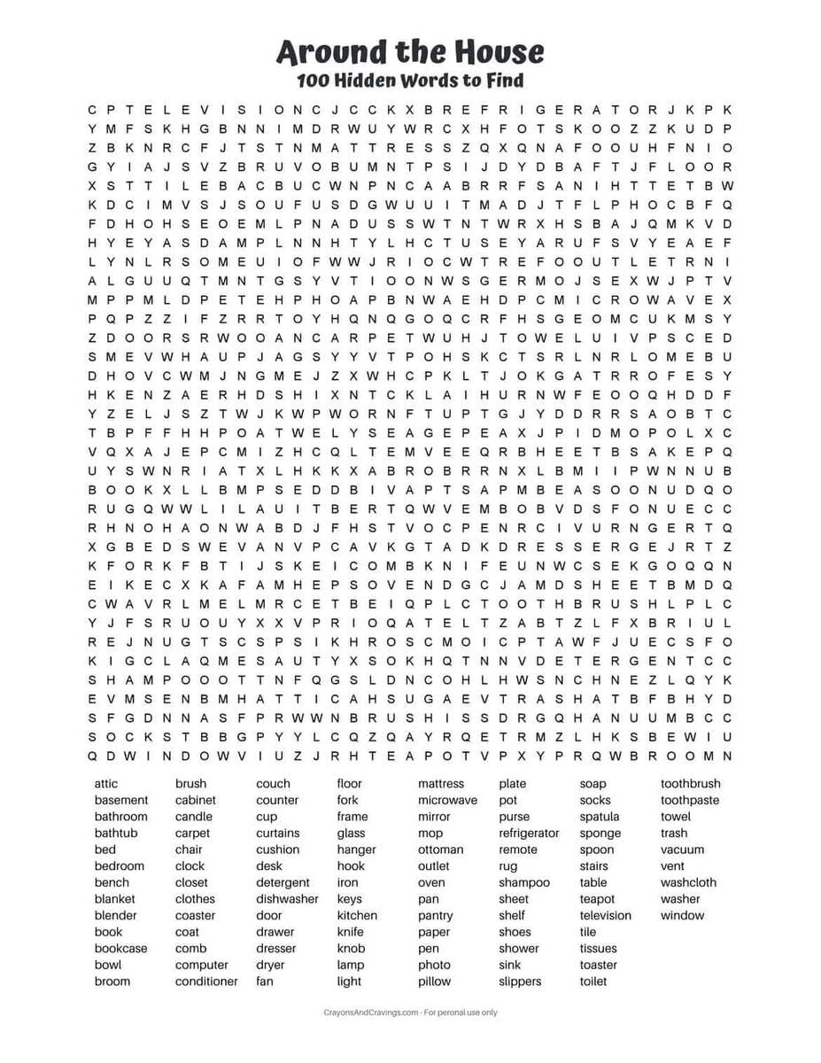 100 Word Word Search PDF Free Printable Hard Word Search