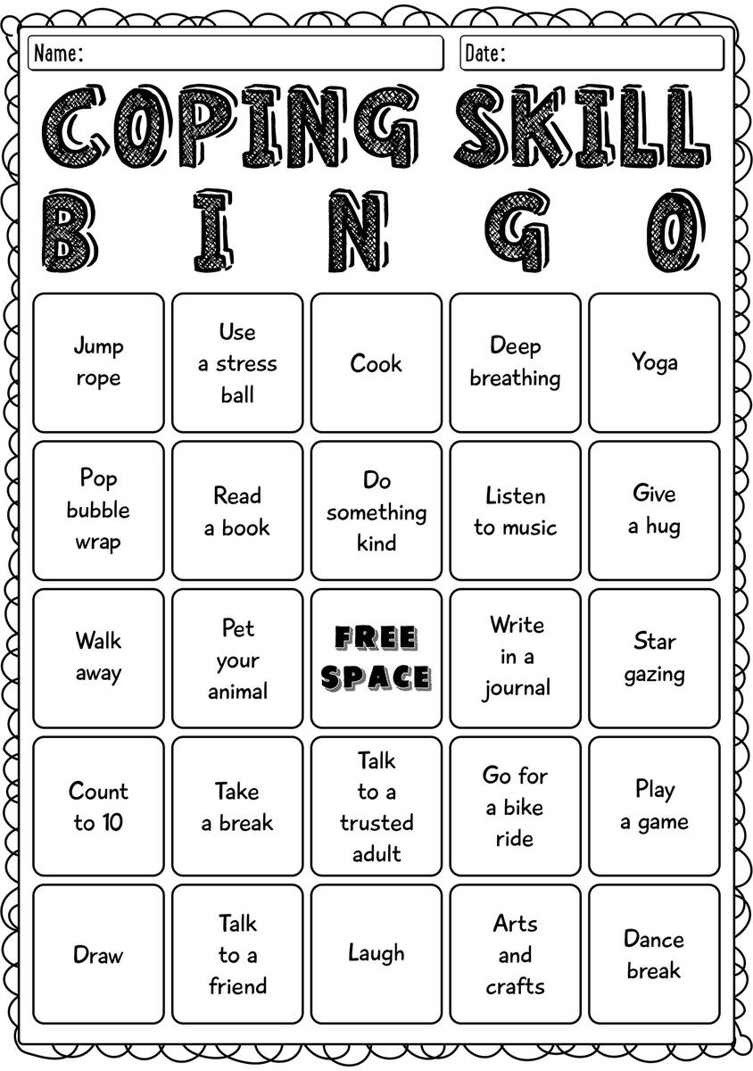 11 Free Printable Worksheets Coping Skills Free PDF At Worksheeto