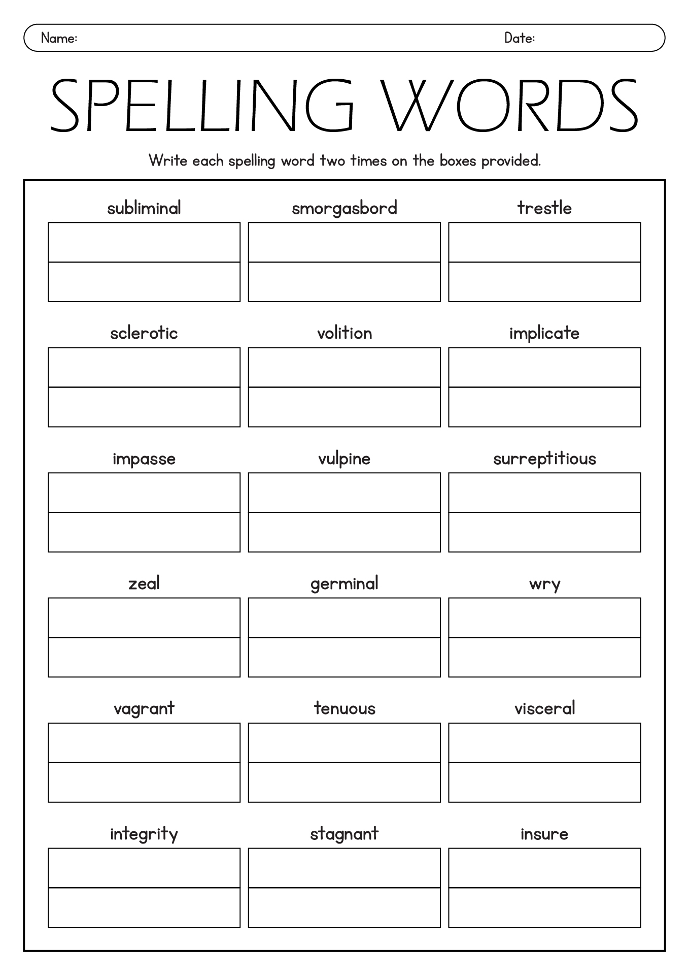 13 English 9th Grade Vocabulary Worksheets Free PDF At Worksheeto