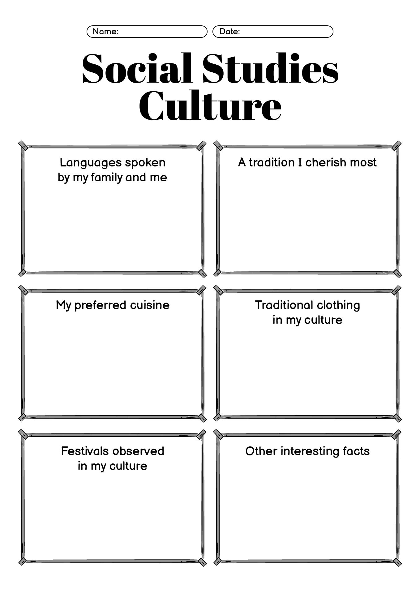 13 Social Studies Culture Worksheet Free PDF At Worksheeto