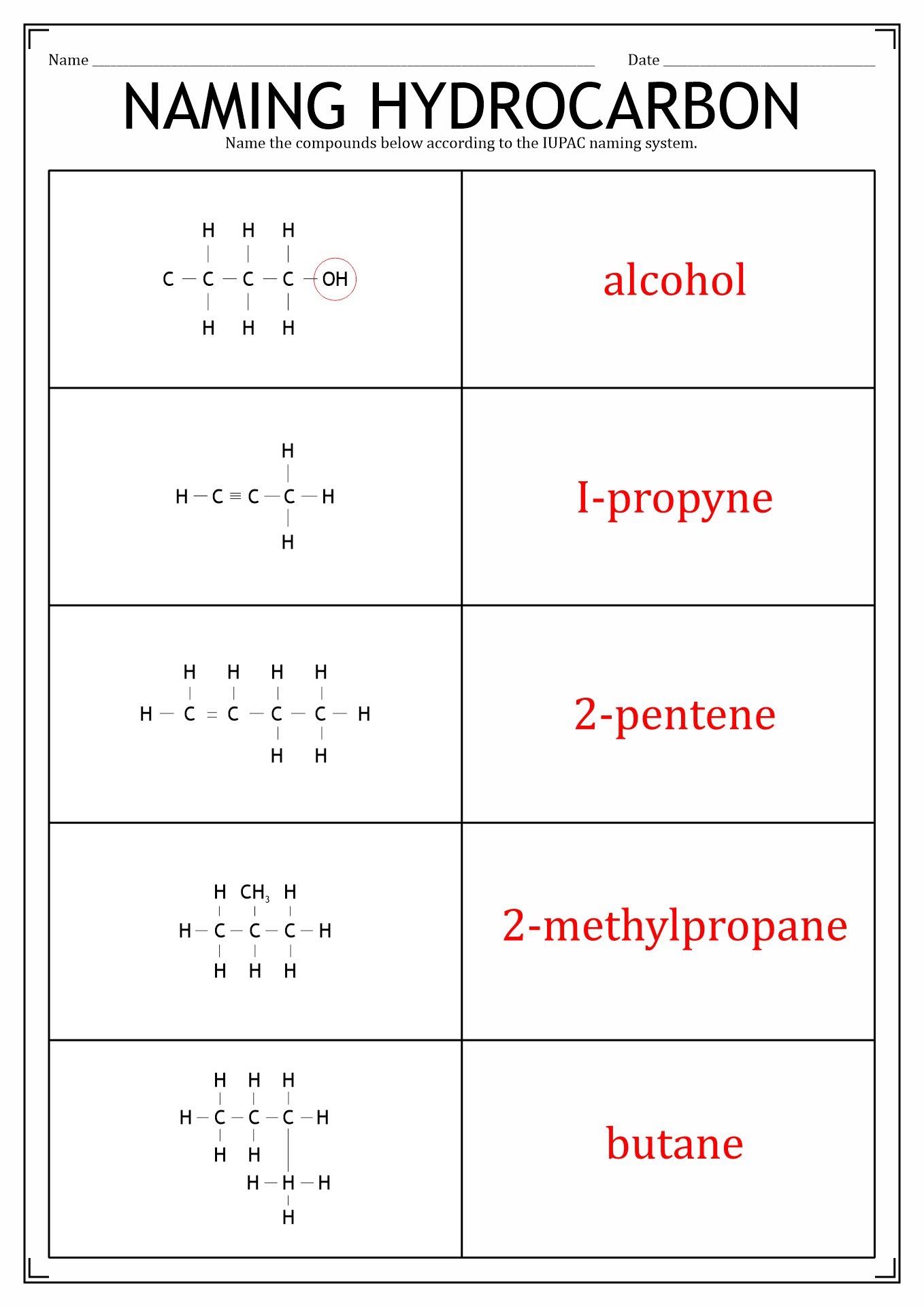 14 Functional Group Practice Worksheet Free PDF At Worksheeto
