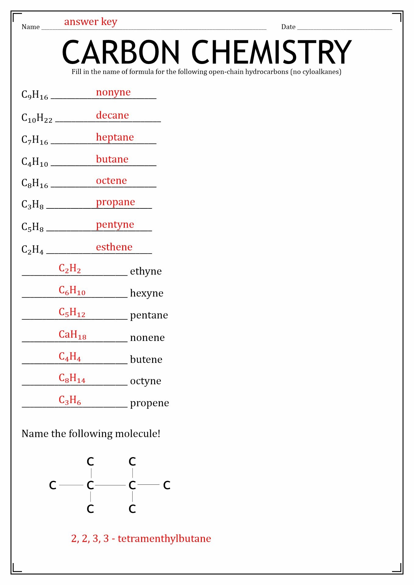 14 Functional Group Practice Worksheet Free PDF At Worksheeto