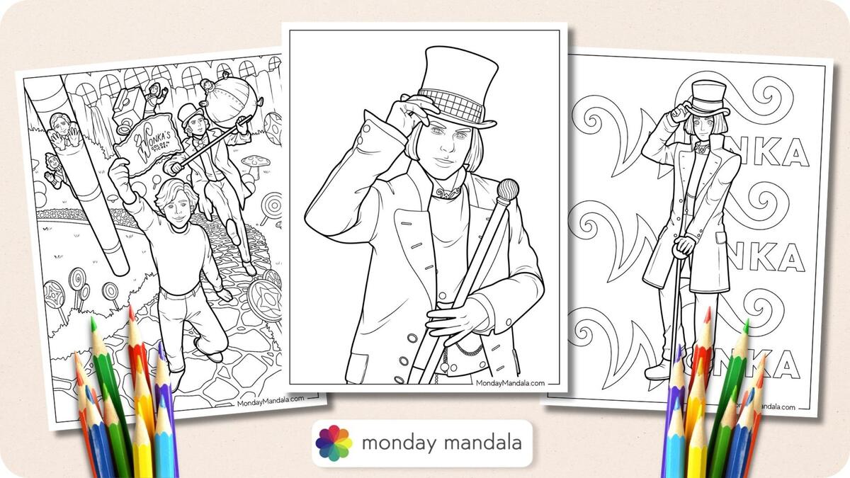 18 Willy Wonka Coloring Pages Free PDF Printables