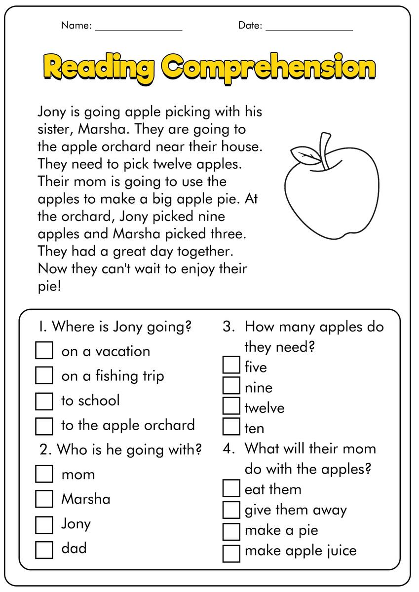 1st Grade Reading Comprehension Free Buy 100 First Grade Reading Comprehension Passages Worksheets Reading Comprehension 1st Grade