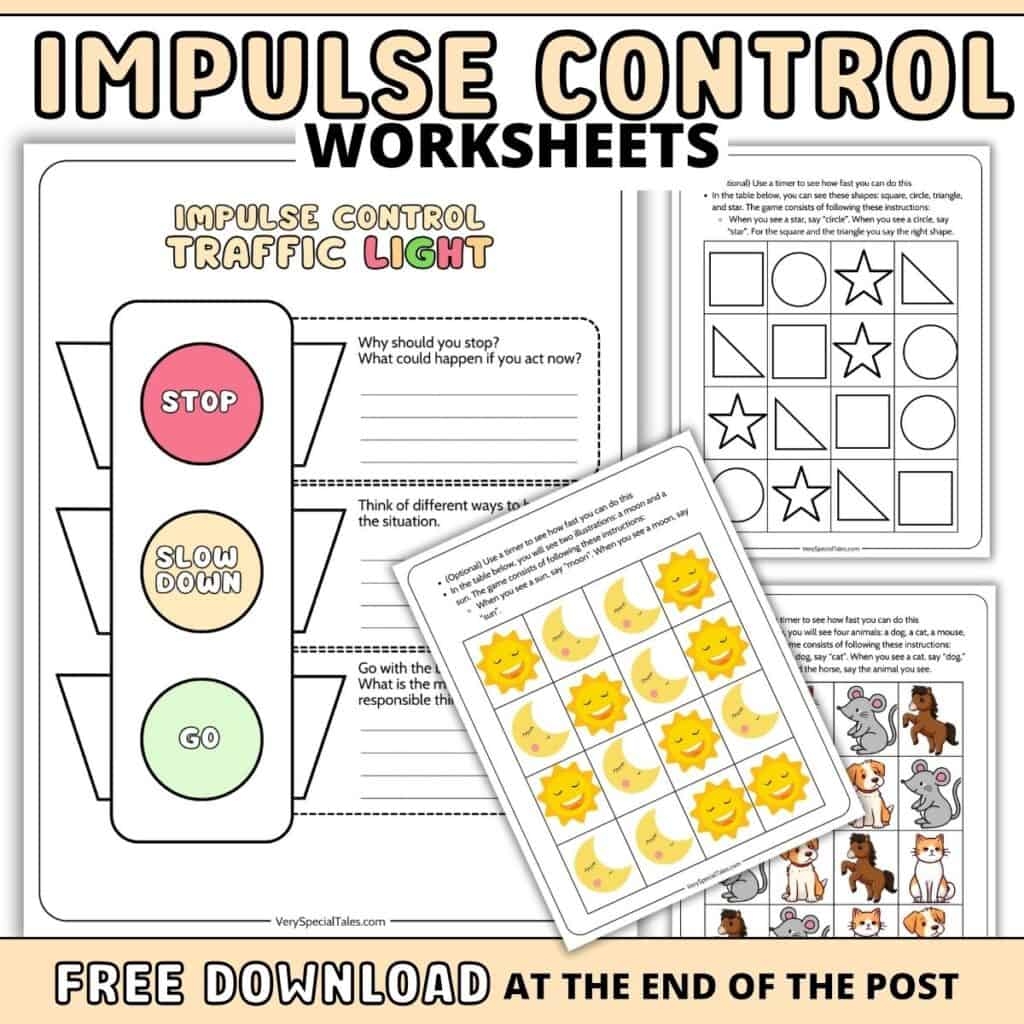 21 Impulse Control Activities For Kids PDF Fun Games Worksheets Resources To Practice Self Control At Home Or School Very Special Tales Free Printable Self Control Worksheets For All Ages Worksheets Library