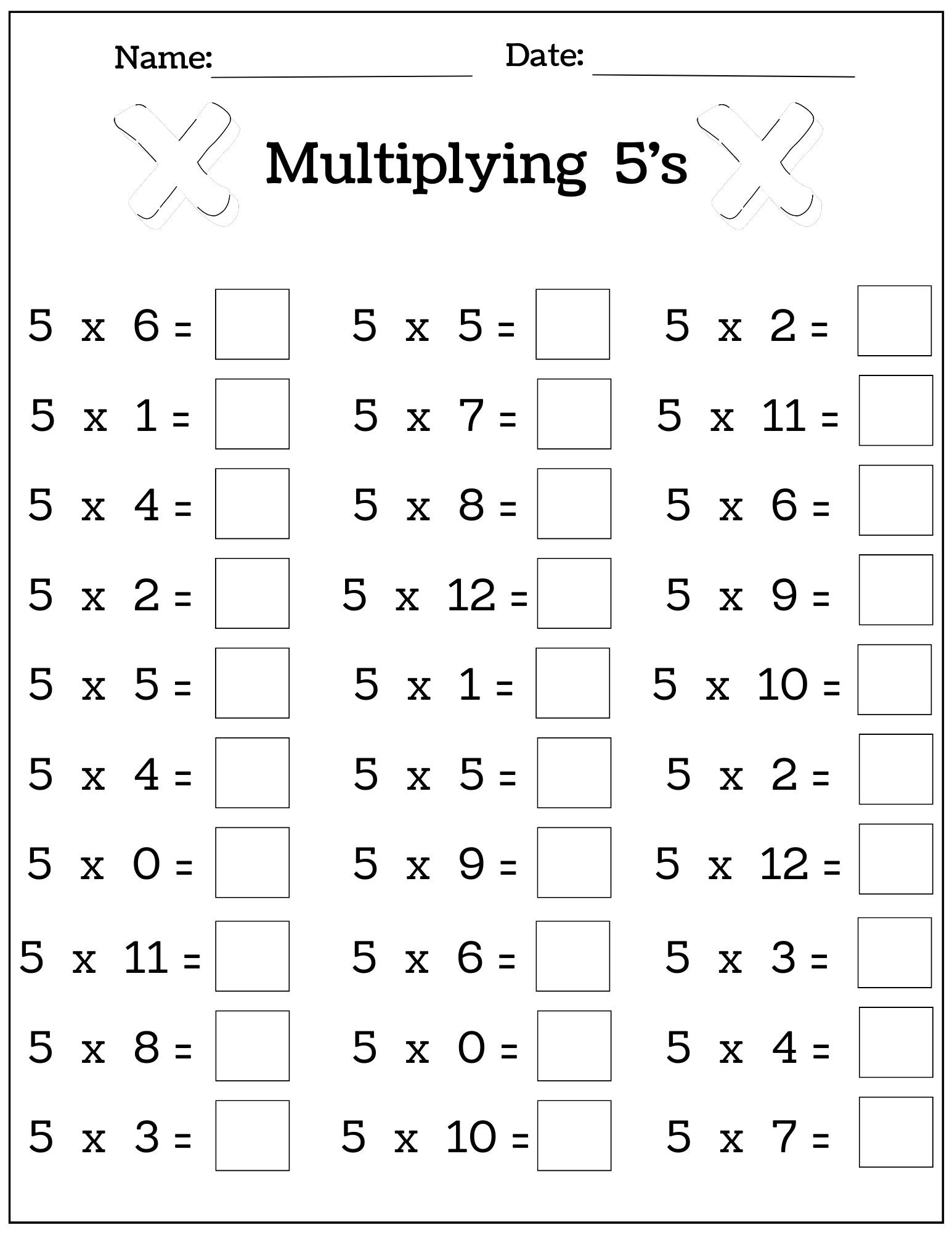 24 Printable Multiplication Worksheets Fill In The Blanks Single Digit Multiplication Numbers 1 12 Etsy Israel 24 Printable Multiplication Worksheets Fill In The Blanks Single Digit Multiplication Numbers 1 12 Etsy Israel