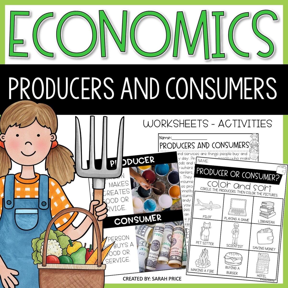 2nd Grade Economics Lessons Producers Consumers Activities Worksheets Etsy