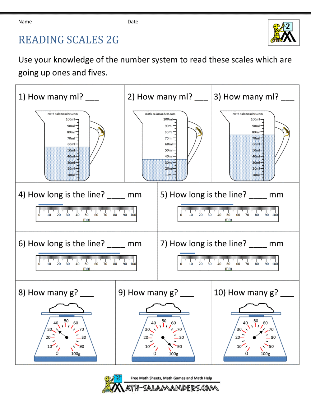2nd Grade Measurement Worksheets 2nd Grade Measurement Worksheets