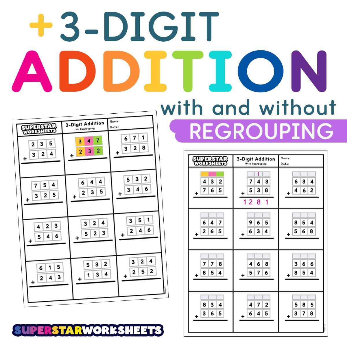 3 Digit Addition And Subtraction Worksheets