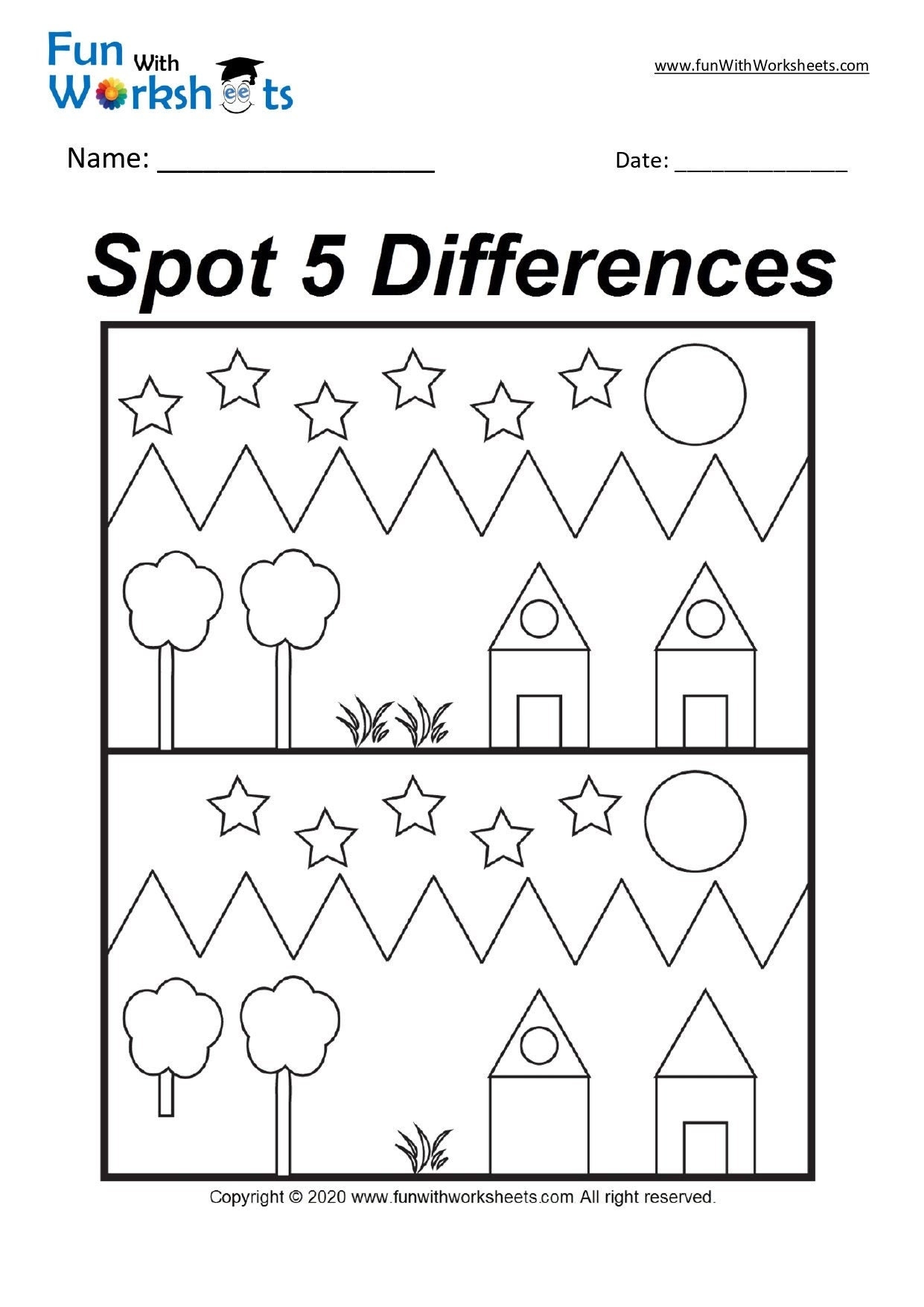 31 Spot The Difference Printable Worksheets Busy Book Printable Book Etsy Israel