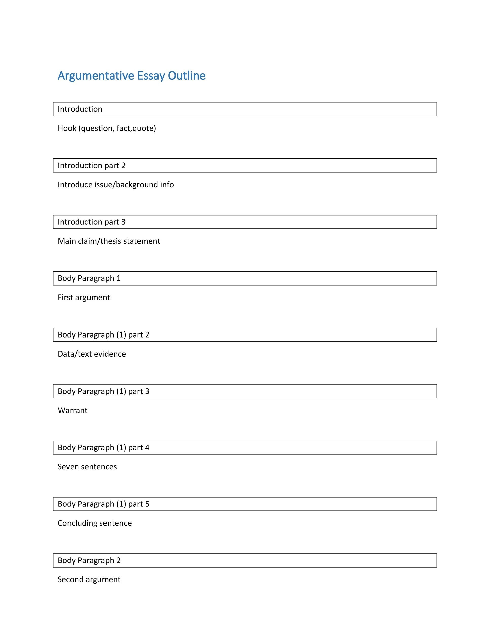37 Outstanding Essay Outline Templates Argumentative Narrative Persuasive 37 Outstanding Essay Outline Templates Argumentative Narrative Persuasive