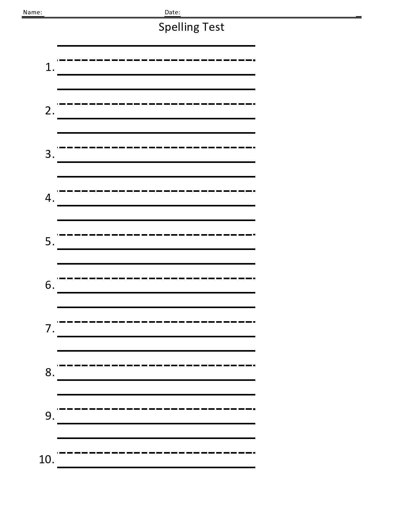 38 Printable Spelling Test Templates Word PDF TemplateLab 38 Printable Spelling Test Templates Word PDF TemplateLab