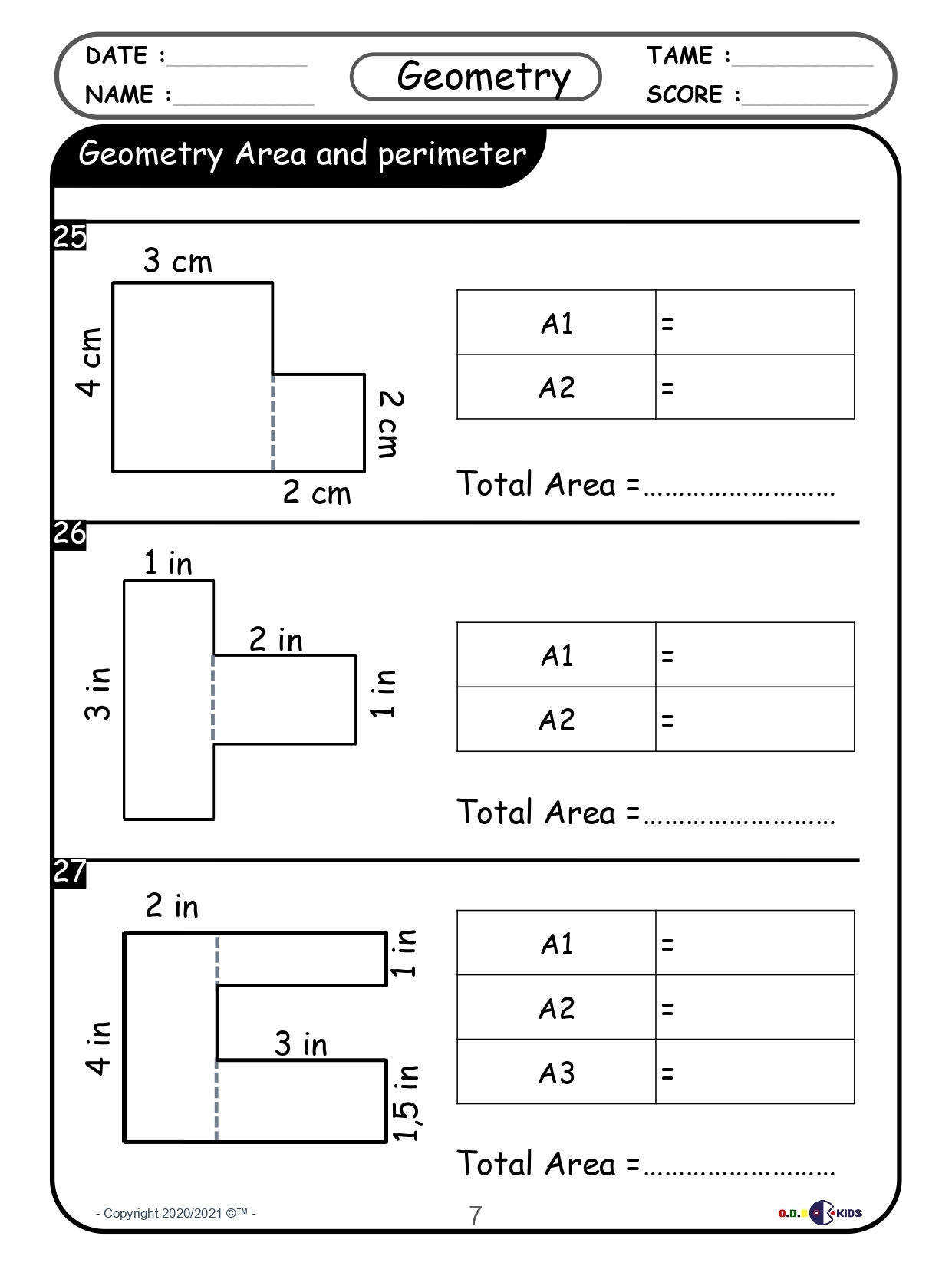3rd 4th And 5th Grade Geometry Area And Perimeter Made By Teachers Area And Perimeter Of Composite Shapes K12 Math Worksheets