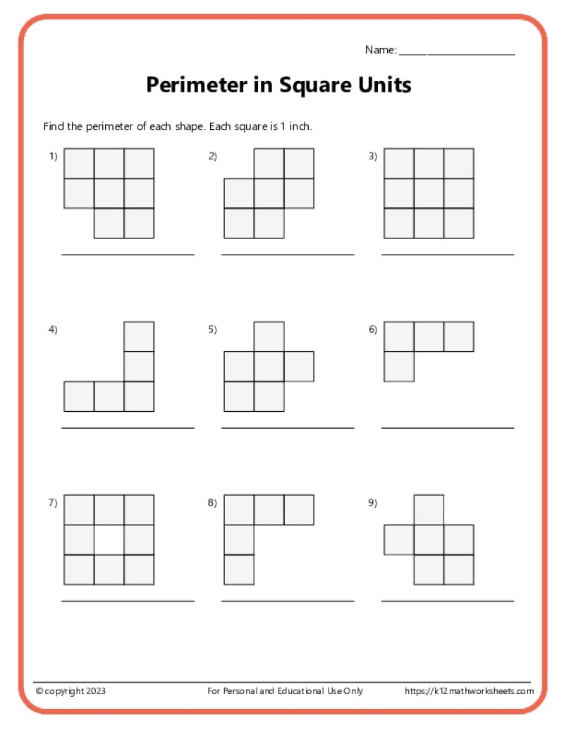 3rd Grade Area And Perimeter Worksheets K12 Math Worksheets 3rd Grade Area And Perimeter Worksheets K12 Math Worksheets