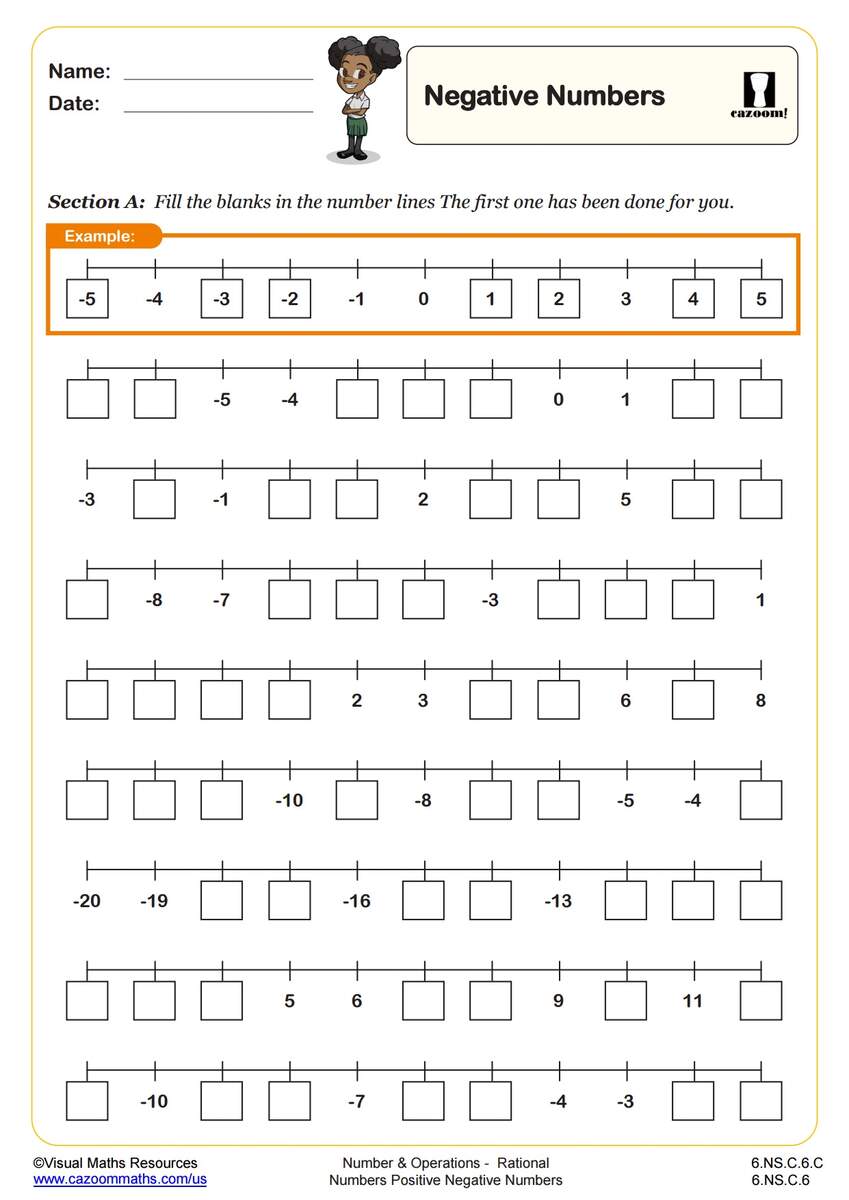 6 NS C 6 C Worksheets Printable 6th Grade Math Worksheets Cazoom Math