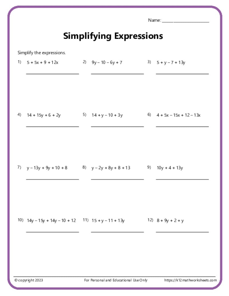 Free Printable Ratios Worksheet For Sixth Grade