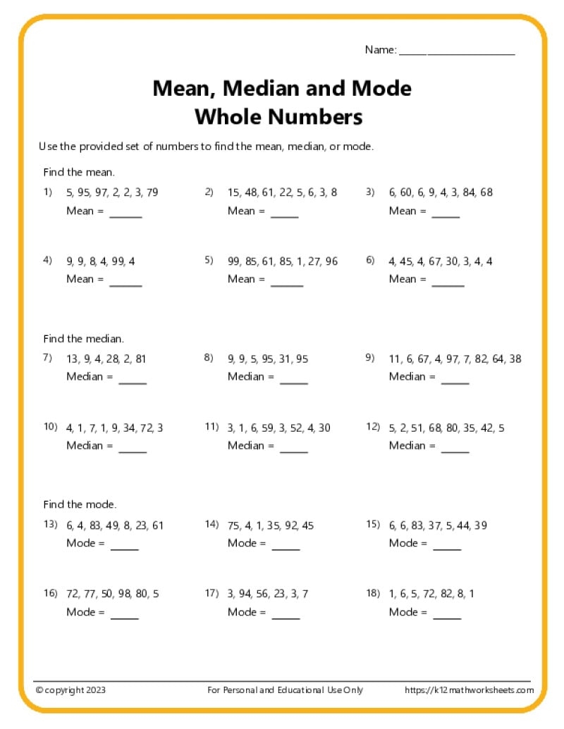 6th Grade Math Worksheets Sixth Grade Addition Worksheet