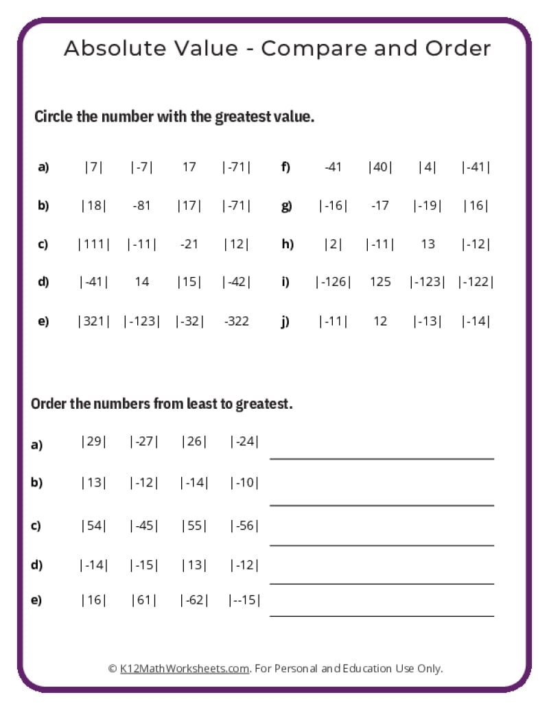 7th Grade Math Worksheets 7th Grade Math Worksheets PDF Printable Worksheets Cazoom Math