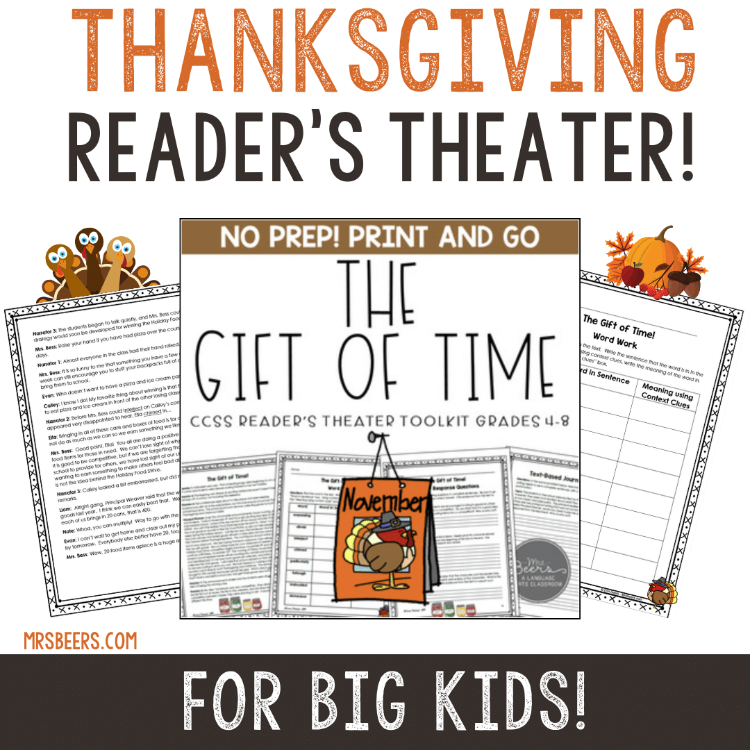A Thanksgiving Reader S Theater For Middle Grades A Thanksgiving Reader S Theater For Middle Grades