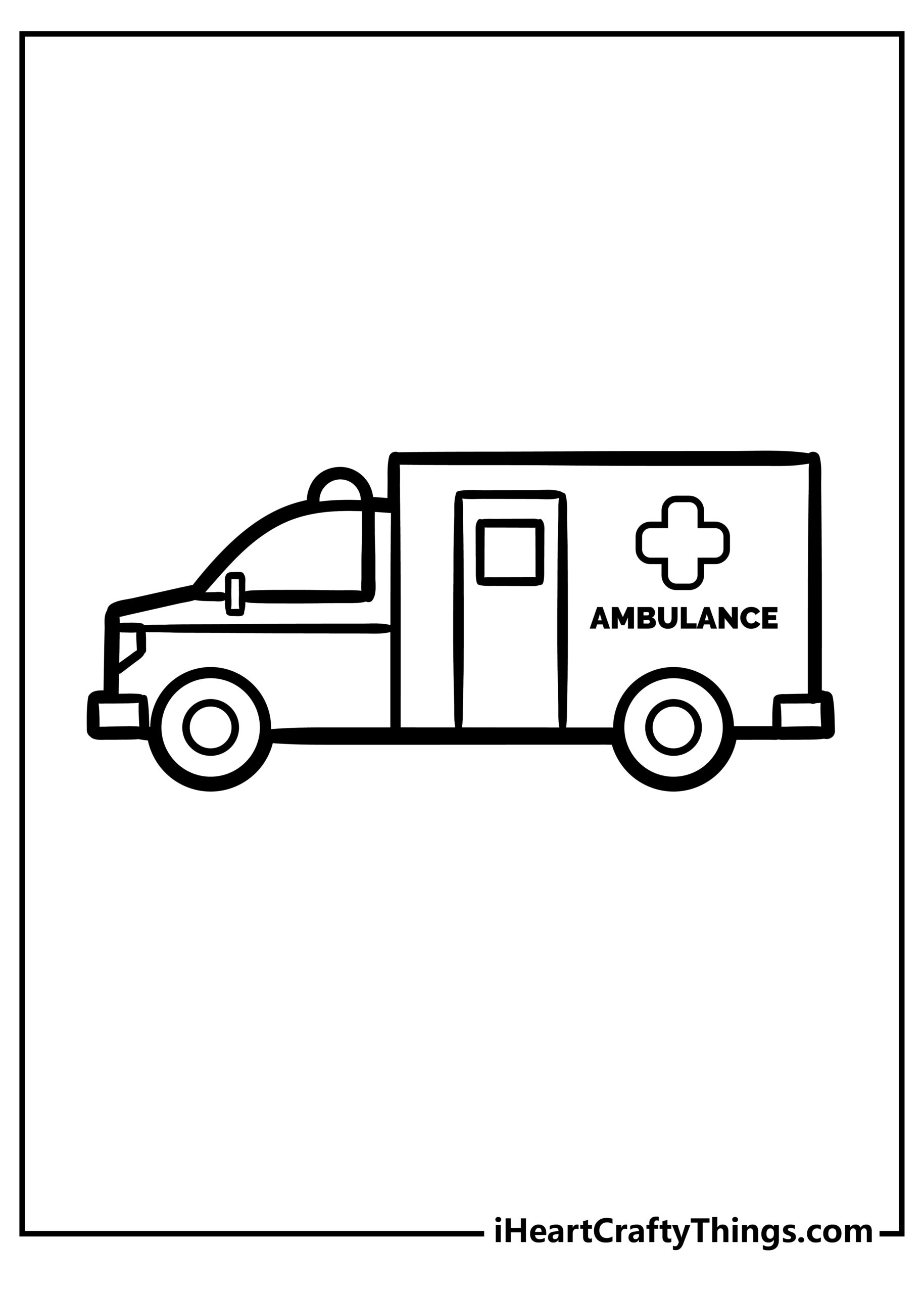 Ambulance Pages 100 Free Printables