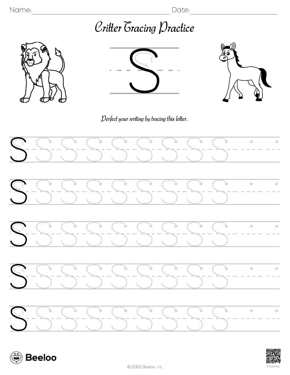 Animal Themed Word Tracing Worksheets Beeloo Printable Crafts And Activities For Kids
