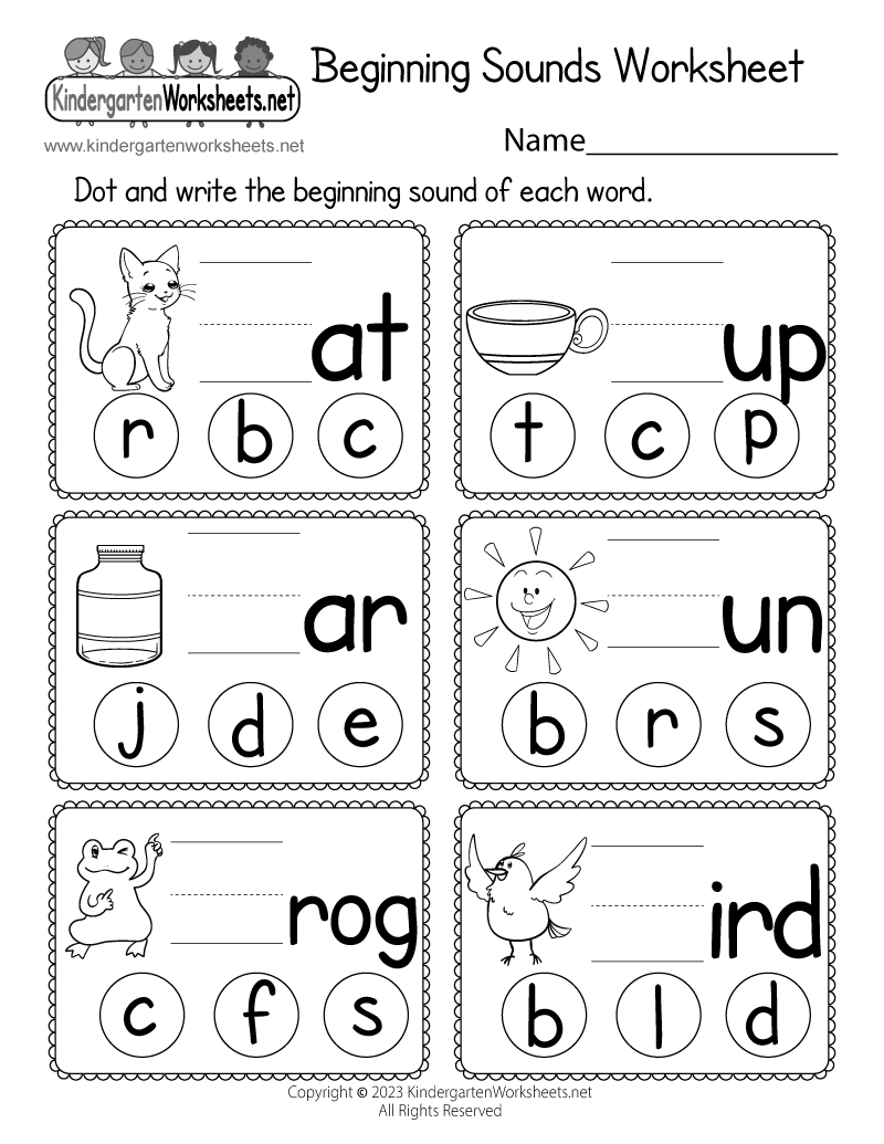 Beginning Sounds Worksheet Free Printable Digital PDF Phonics Worksheets Superstar Worksheets