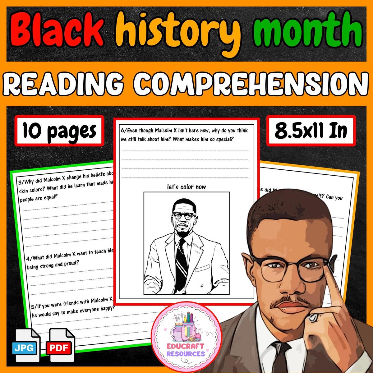 Free Malcolm X Worksheet Download Free Malcolm X Worksheet Png Images Free Worksheets On Clipart Library