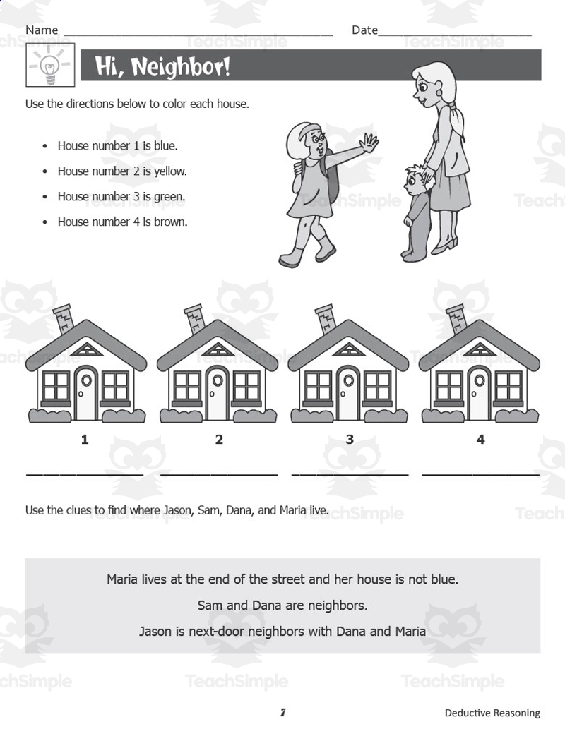Brainy Acts Of Deductive Reasoning Logic Activities By Teach Simple