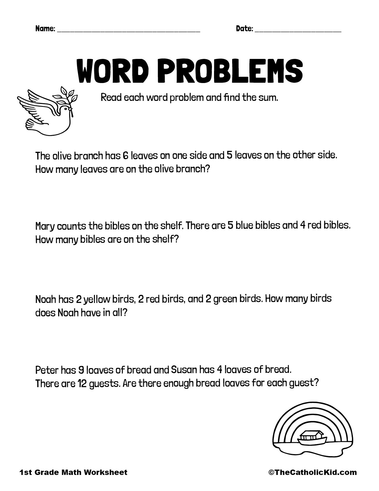 Catholic Themed Math Word Problems TheCatholicKid Catholic Themed Math Word Problems TheCatholicKid