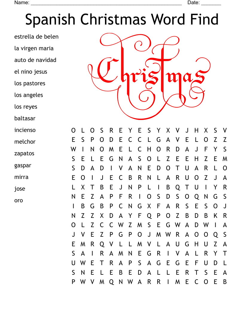 Christmas Words Sayings In Spanish Worksheet WordMint Christmas Words Sayings In Spanish Worksheet WordMint
