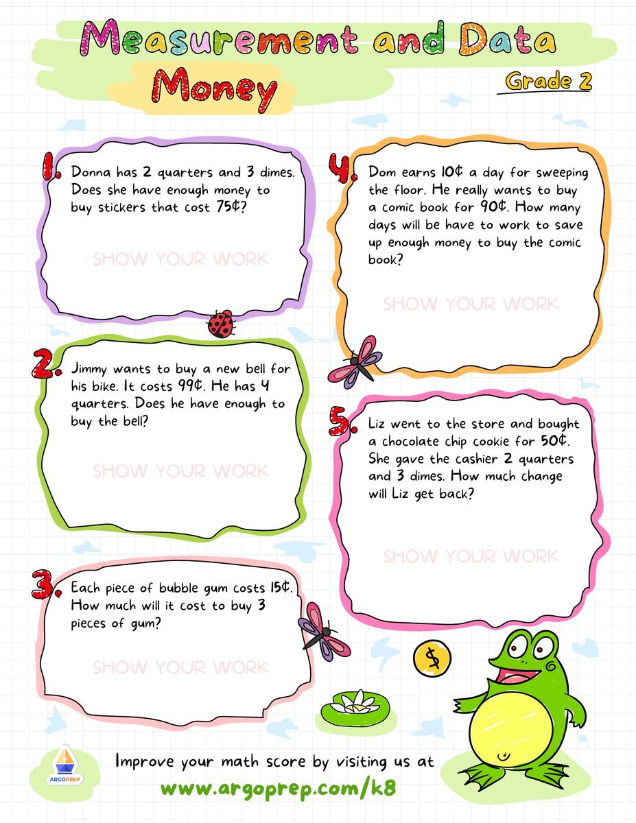 Coin Worksheets For 2nd Grade ArgoPrep Coin Worksheets For 2nd Grade ArgoPrep