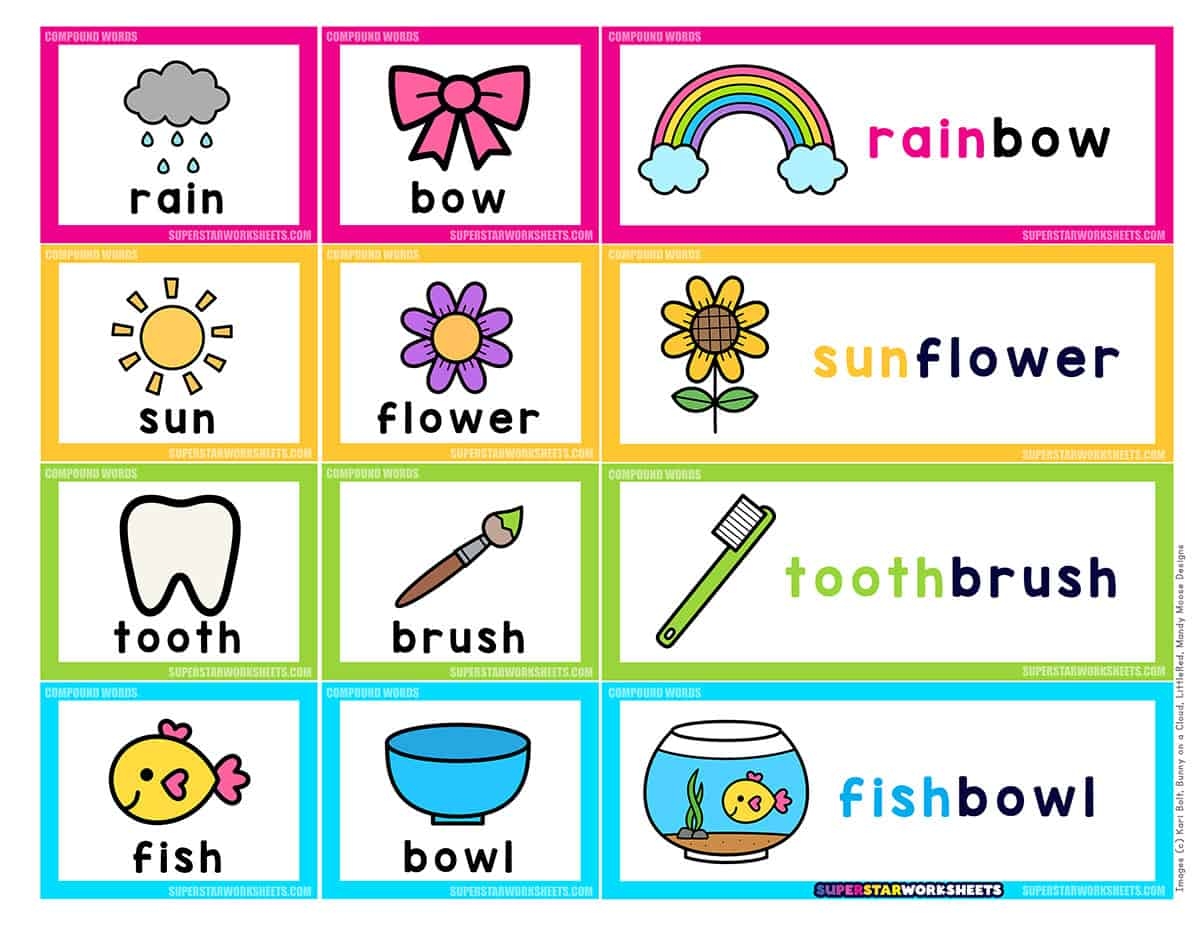 Free Compound Word Worksheets Storyboard That Templates