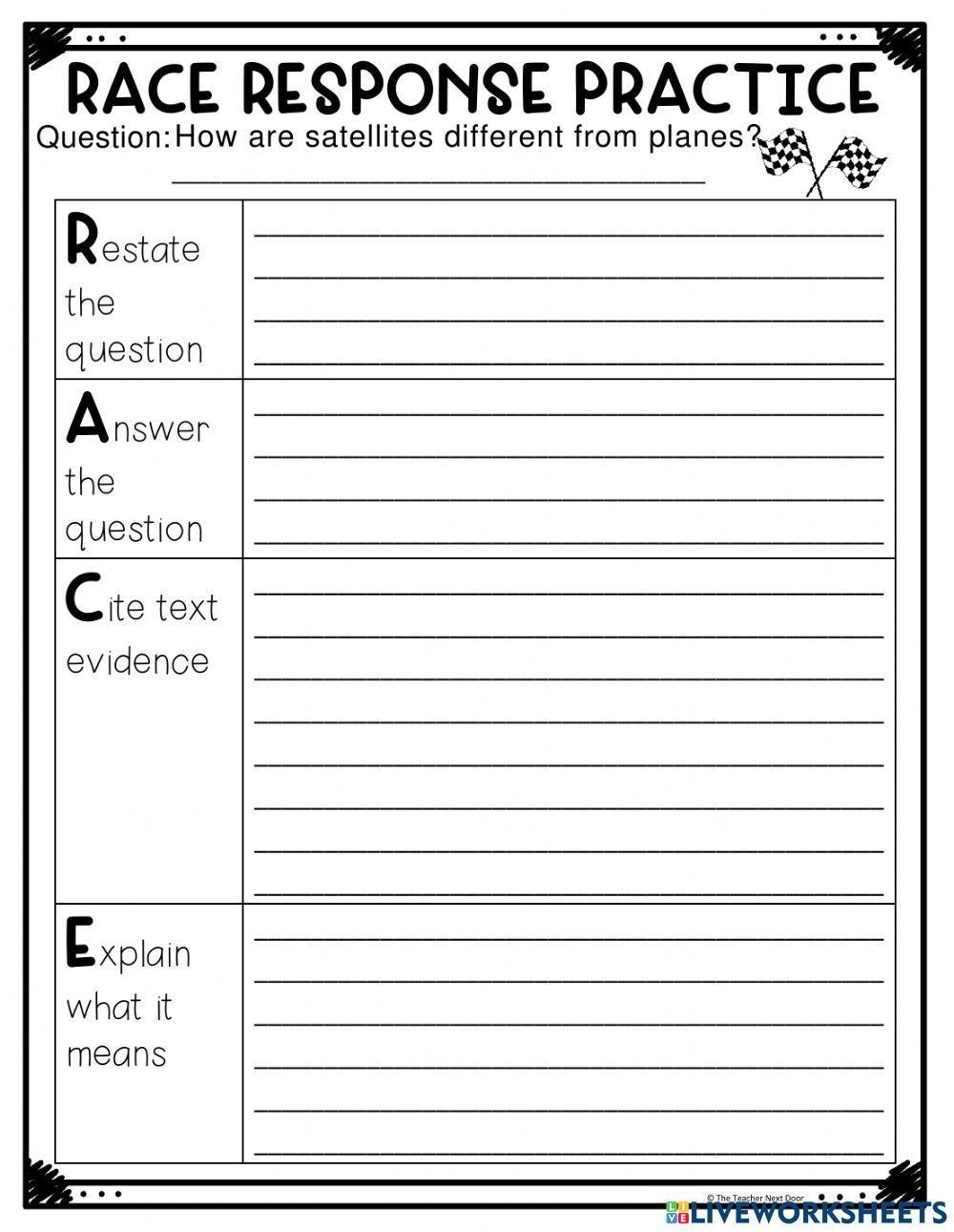 How To Use The RACE Writing Strategy Plus Free Printables