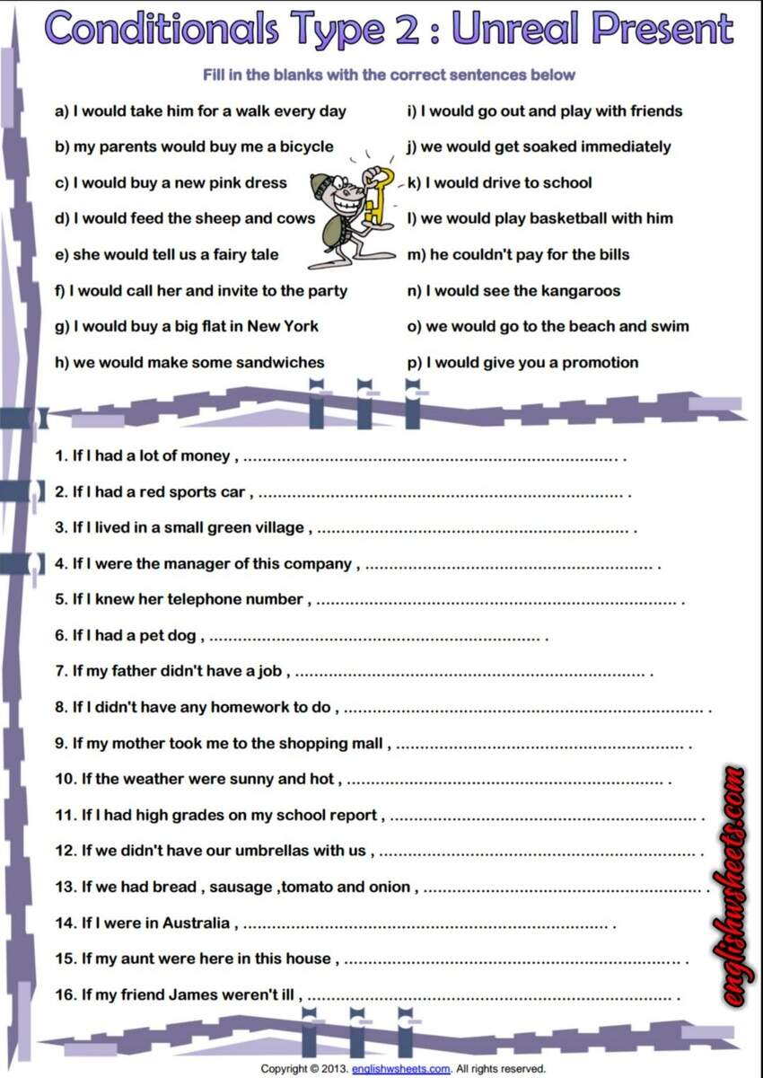 Conditionals ESL Printable Worksheets And Exercises Conditionals ESL Printable Worksheets And Exercises