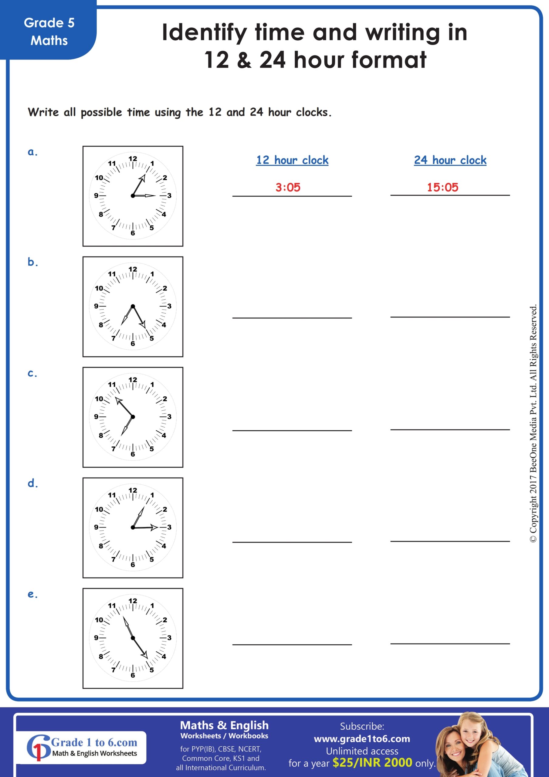 Convert Between 12 Hour 24 Hour Clock Worksheets Convert Between 12 Hour 24 Hour Clock Worksheets