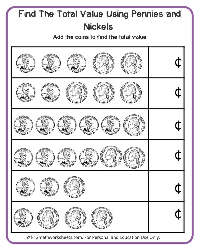 Counting Money Worksheets Money Math Free Printables Lettering SVG Files Tools Apps