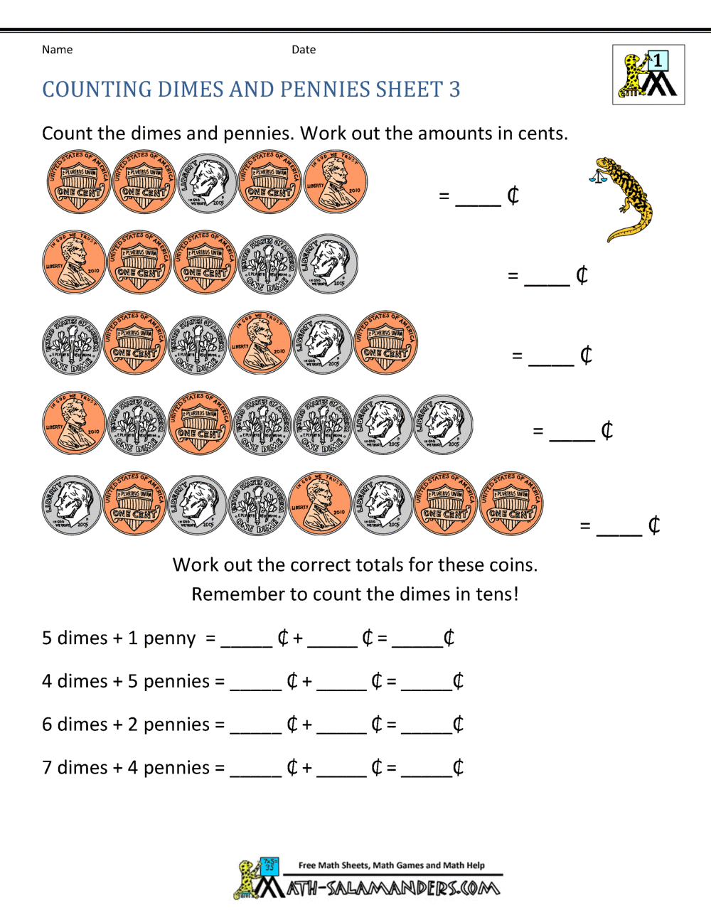 Counting Money Worksheets 1st Grade Counting Money Worksheets 1st Grade
