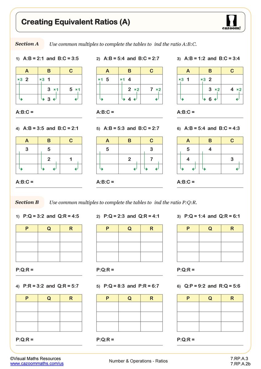Ratio Worksheets Equivalent Ratio Worksheets Write Two Equivalent Ratios Made By Teachers