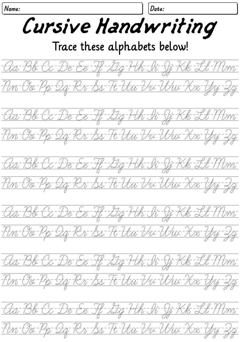 Cursive Handwriting Worksheets Cursive Handwriting Worksheets