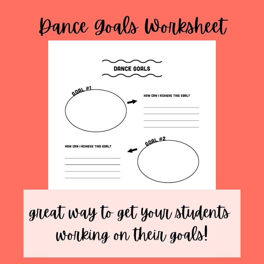 Dance Student Goals Digital Download Etsy