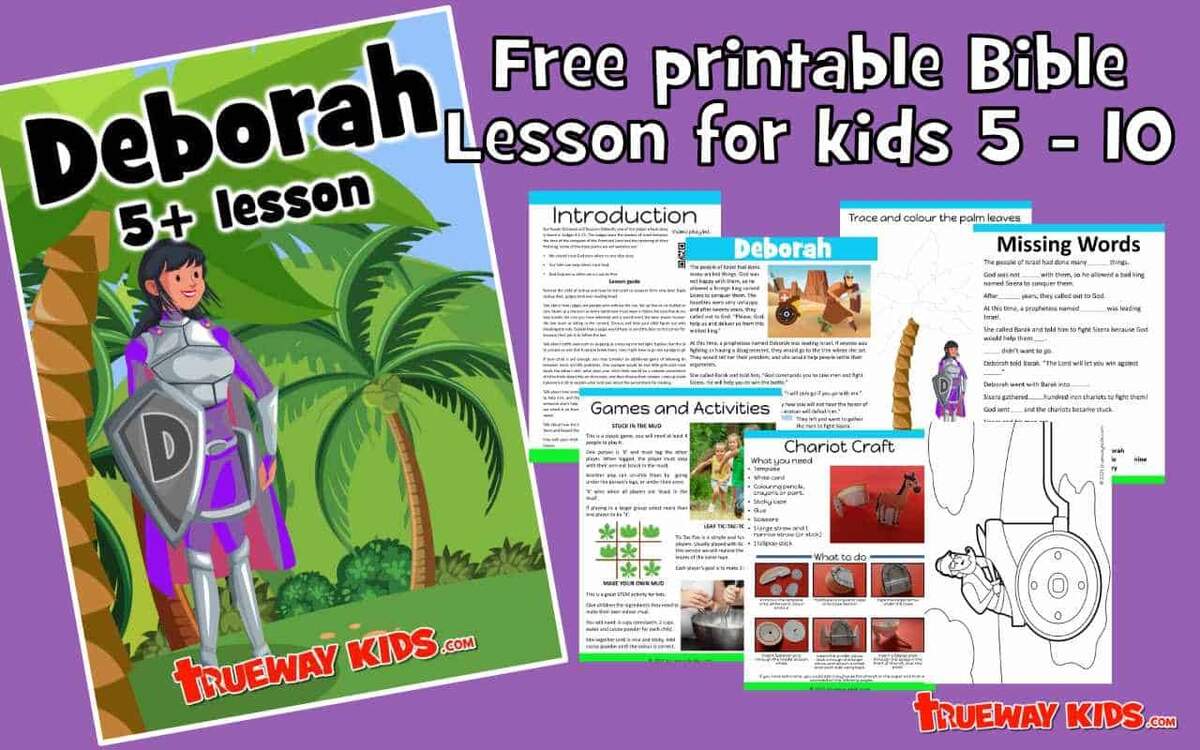 Deborah 5 10 Year Old Bible Lesson Pack Trueway Kids Deborah 5 10 Year Old Bible Lesson Pack Trueway Kids