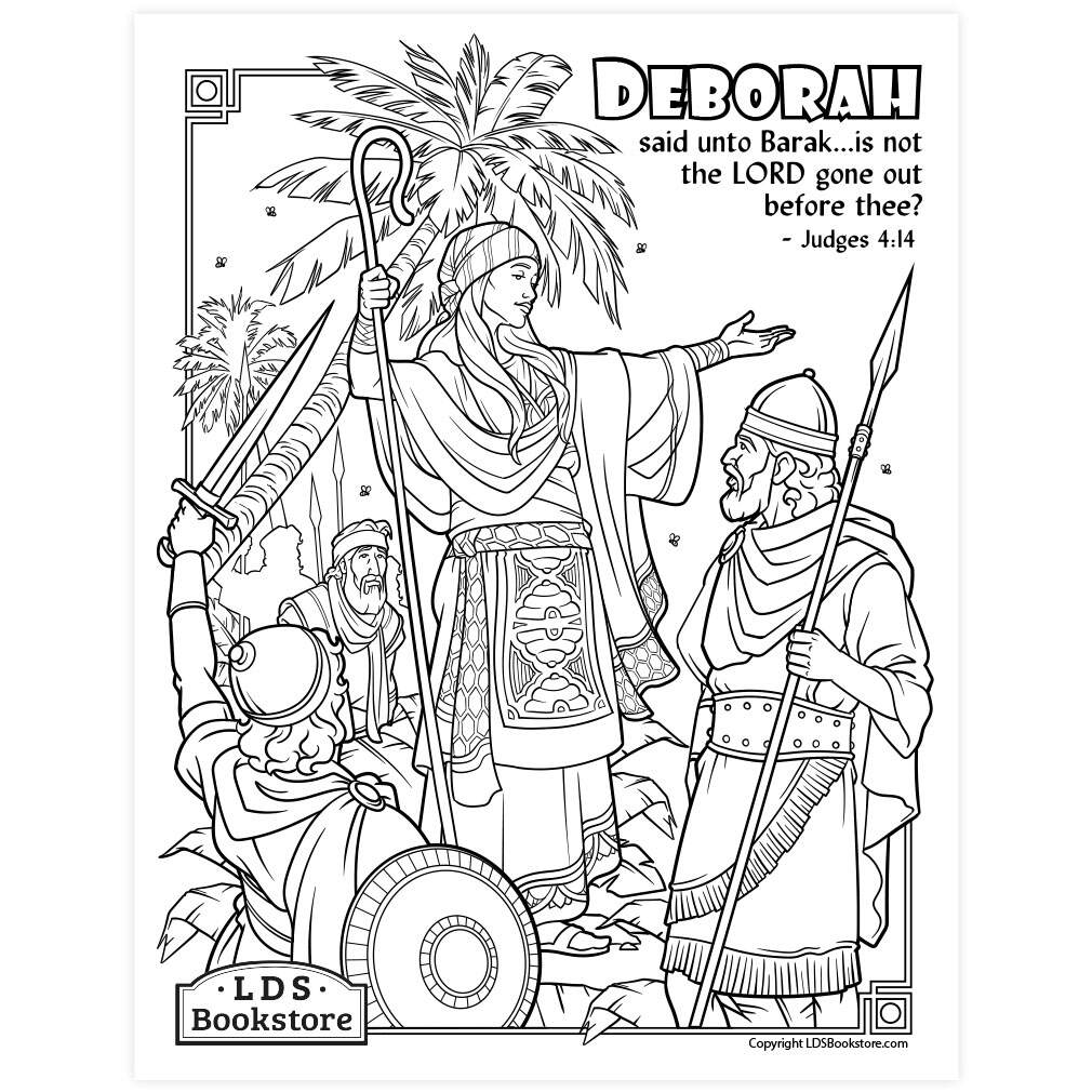 Deborah Judges Israel Coloring Page Printable Deborah Judges Israel Coloring Page Printable