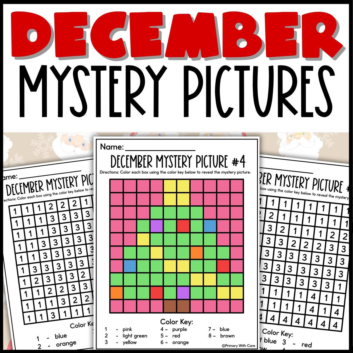 December Mystery Pictures Made By Teachers December Mystery Pictures Made By Teachers
