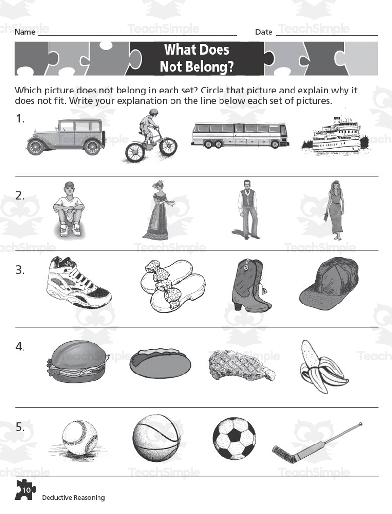 Deductive Reasoning Puzzles 1 Beginning Links To Logic By Teach Simple
