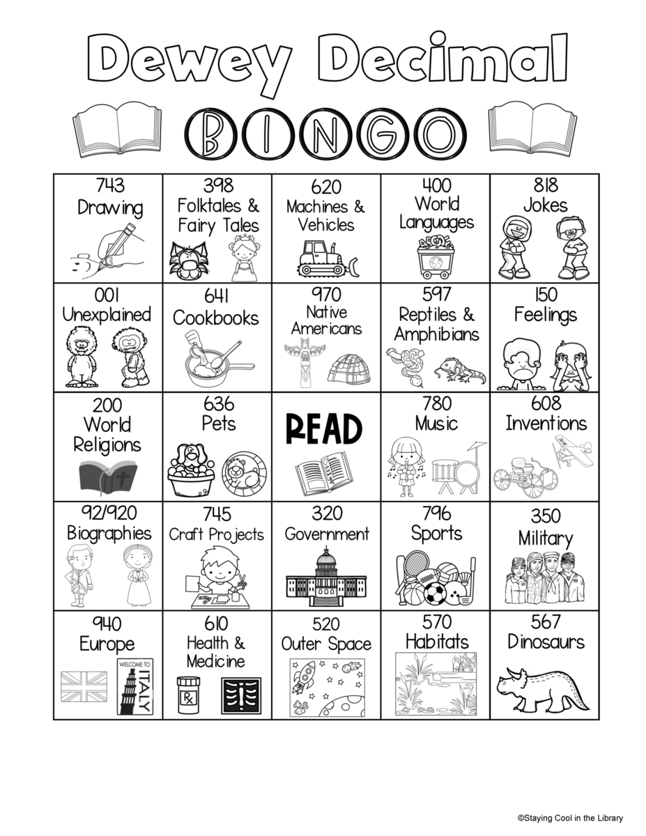 Dewey Decimal Bingo Game Print And Digital For Google Slides Dewey Decimal Bingo Game Print And Digital For Google Slides