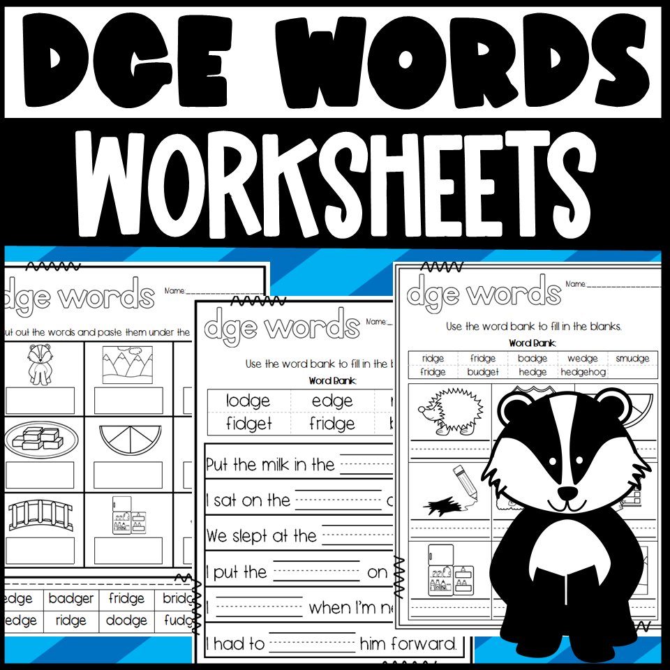 DGE Words Worksheets Made By Teachers DGE Words Worksheets Made By Teachers