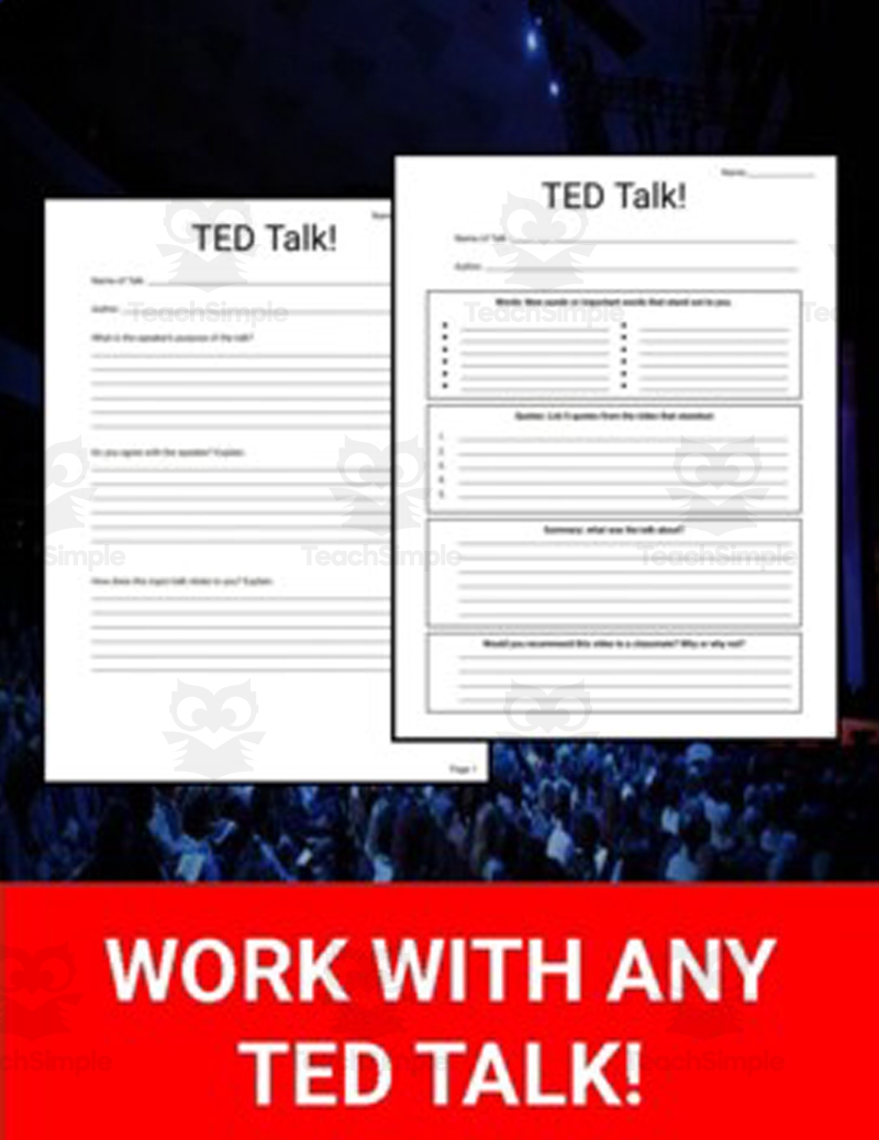 Short TED Talks Disabilities Inclusion Discussion Reflective Questions Made By Teachers